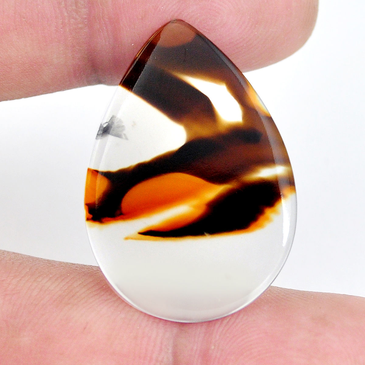 Semi Precious Montana Agate Cabochon Top Quality Agate Loose stone Hand Made Gemstone For jewelry stone 84 Ct{ 54 X 32 } mm # 2842